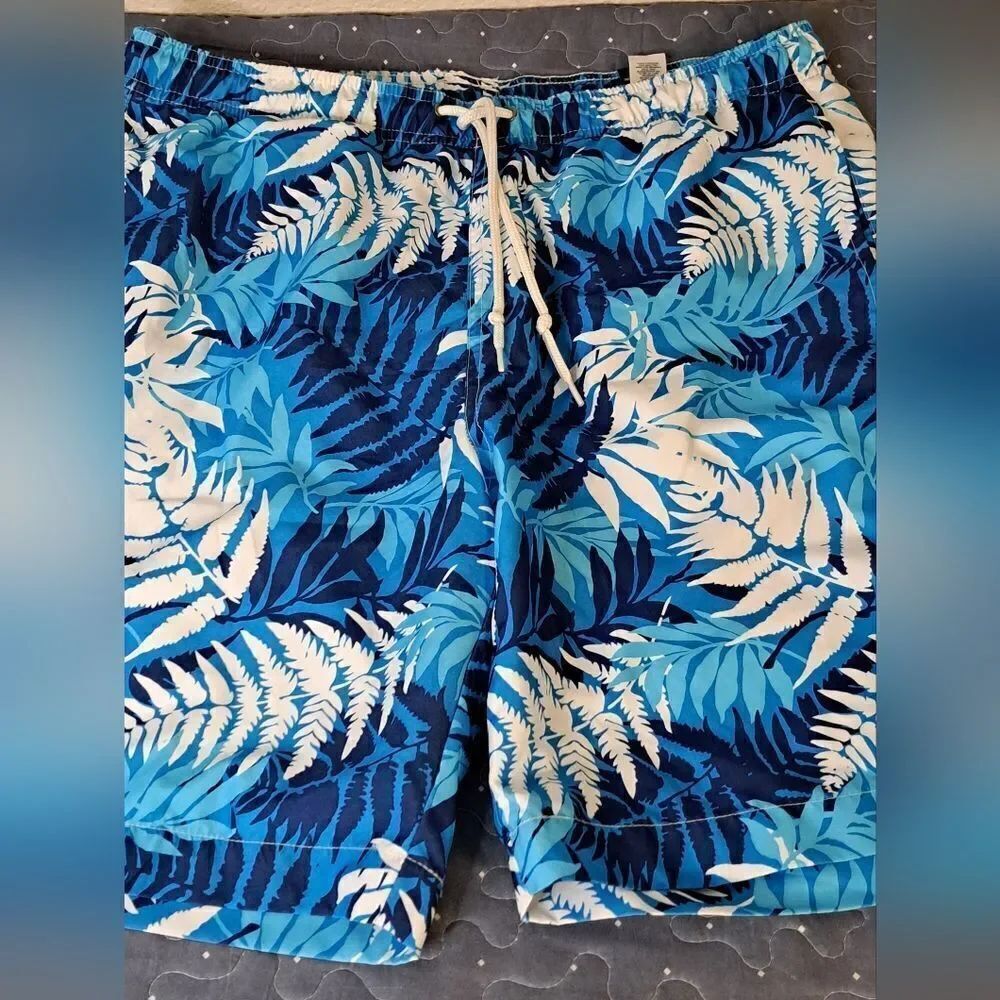 Chaps blue swim trunks size medium